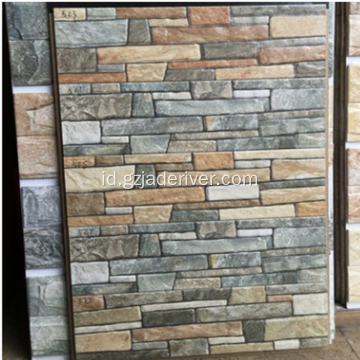 Printed Brick Stone Window Frame Pintu Jendela Baris